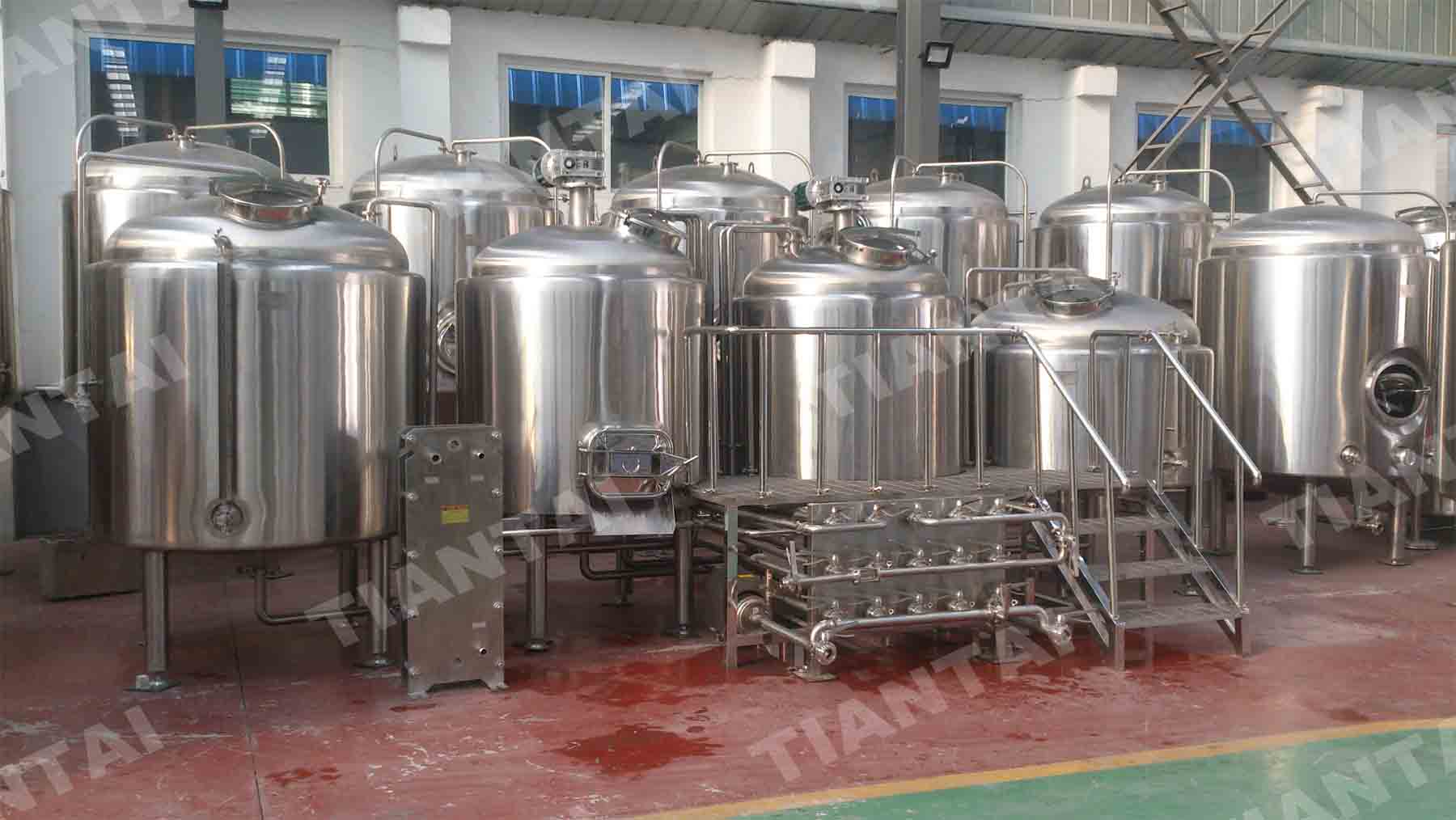 Turnkey 1500L steam beer brewery system